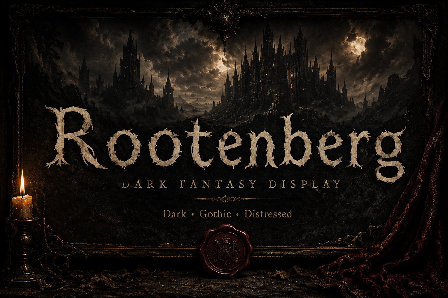 Rootenberg font specimen - display typeface